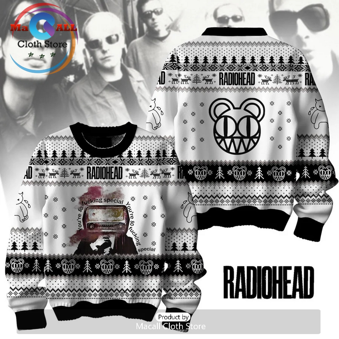 Radiohead Band Christmas Sweater