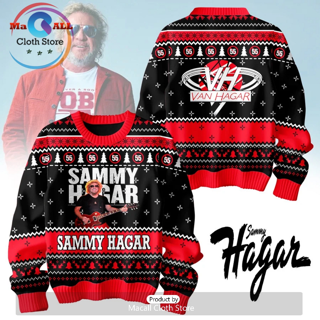 Sammy Hagar 2024 Christmas Sweater