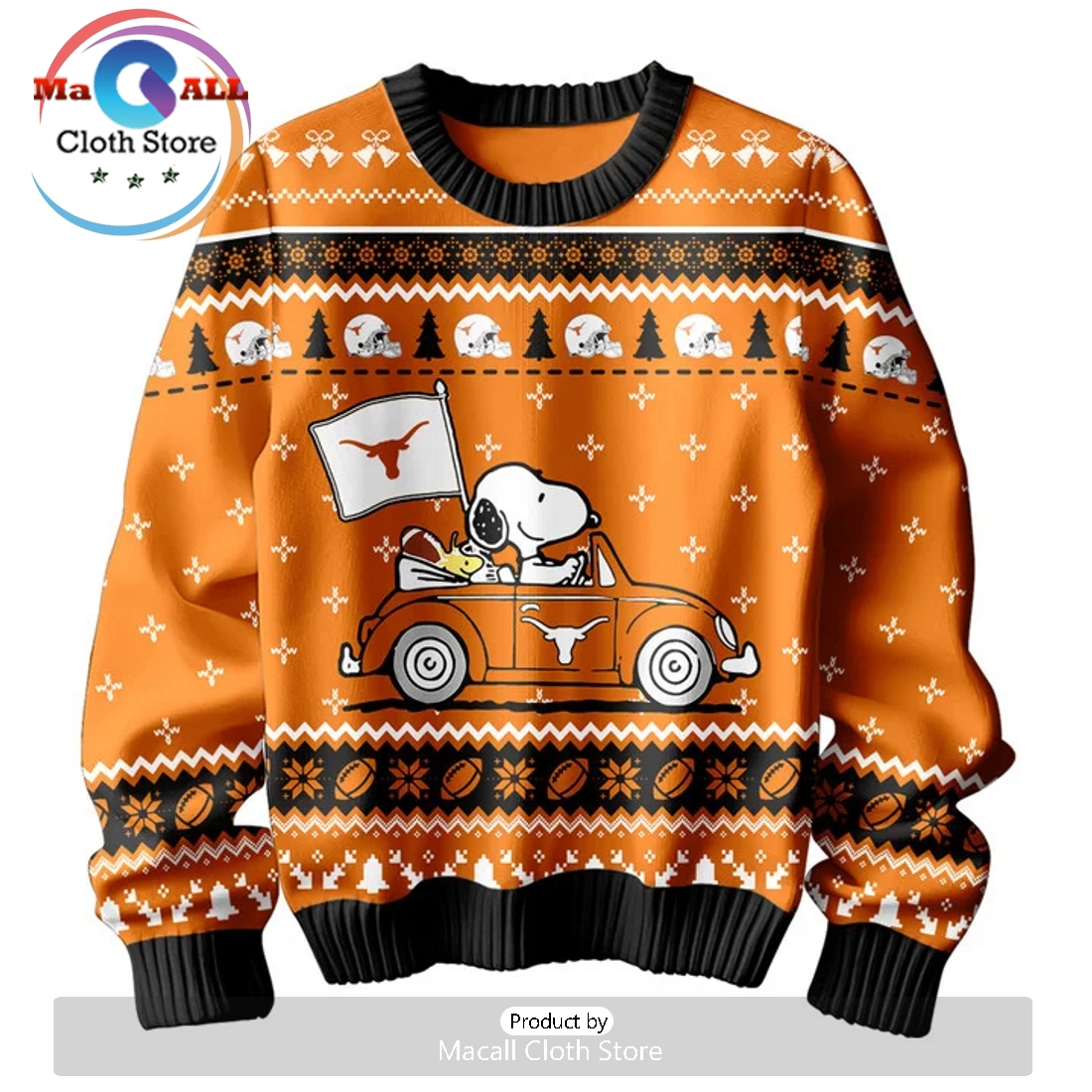 Texas Longhorns x Snoopy 2024 Christmas Sweater