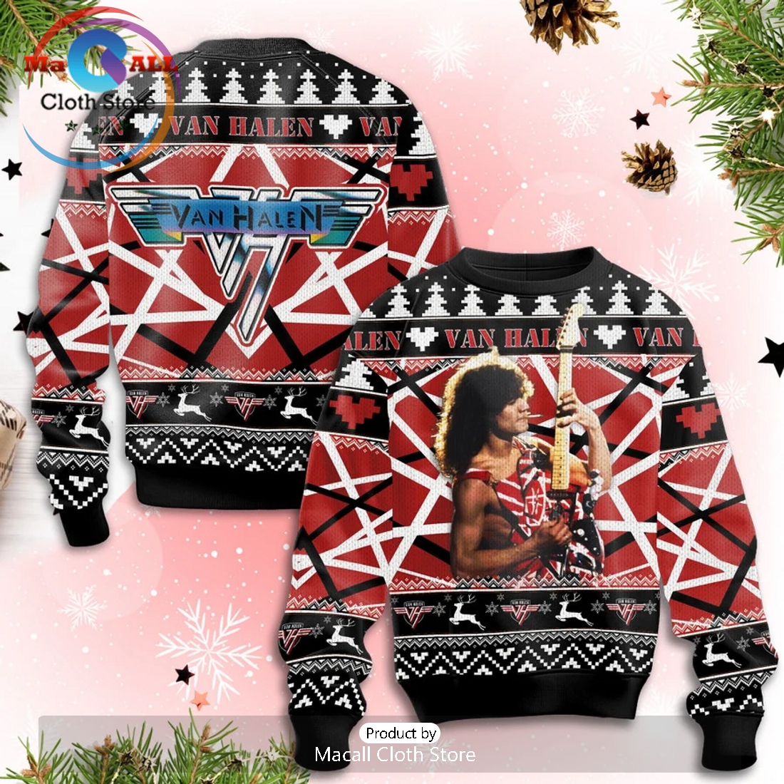Van Halen Band 2024 Christmas Sweater