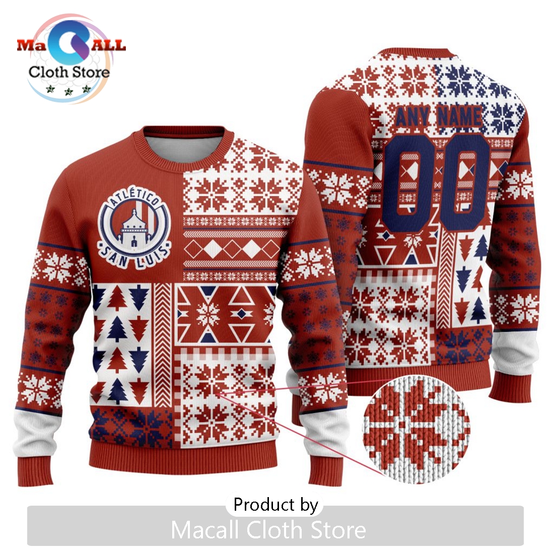 LIGA MX Atletico San Luis 2024 Christmas Sweater