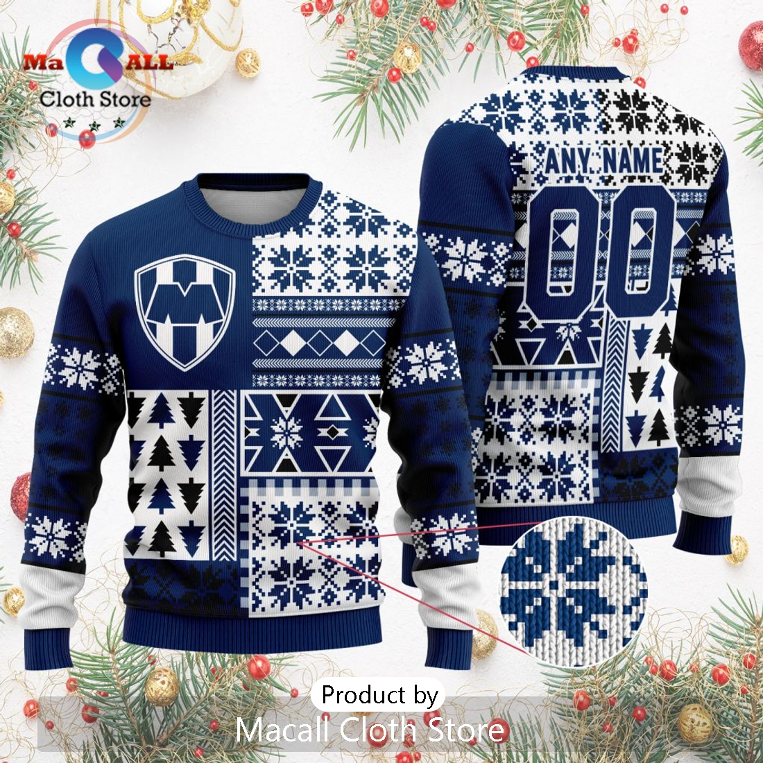 LIGA MX C.F. Monterrey 2024 Christmas Sweater