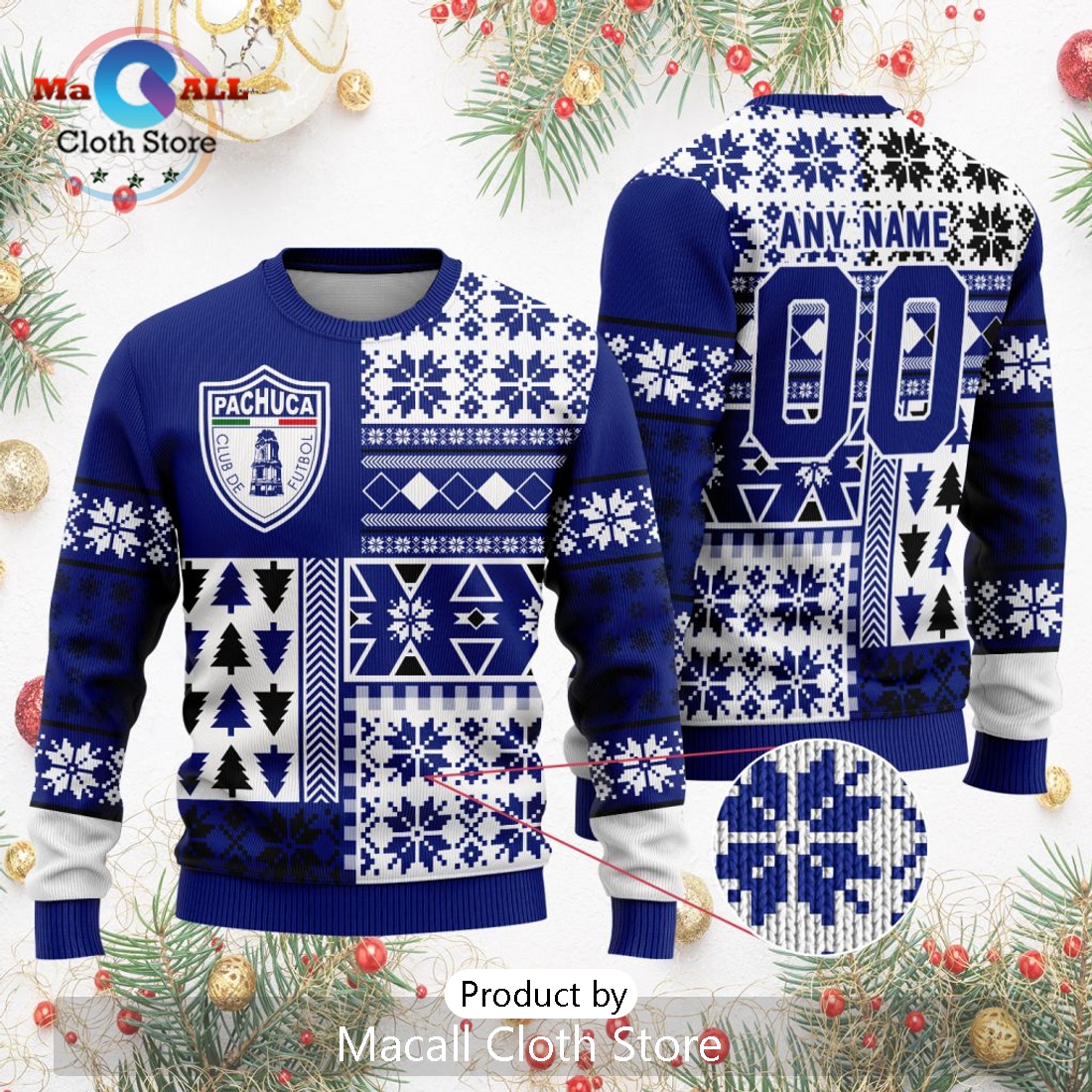 LIGA MX C.F. Pachuca 2024 Christmas Sweater