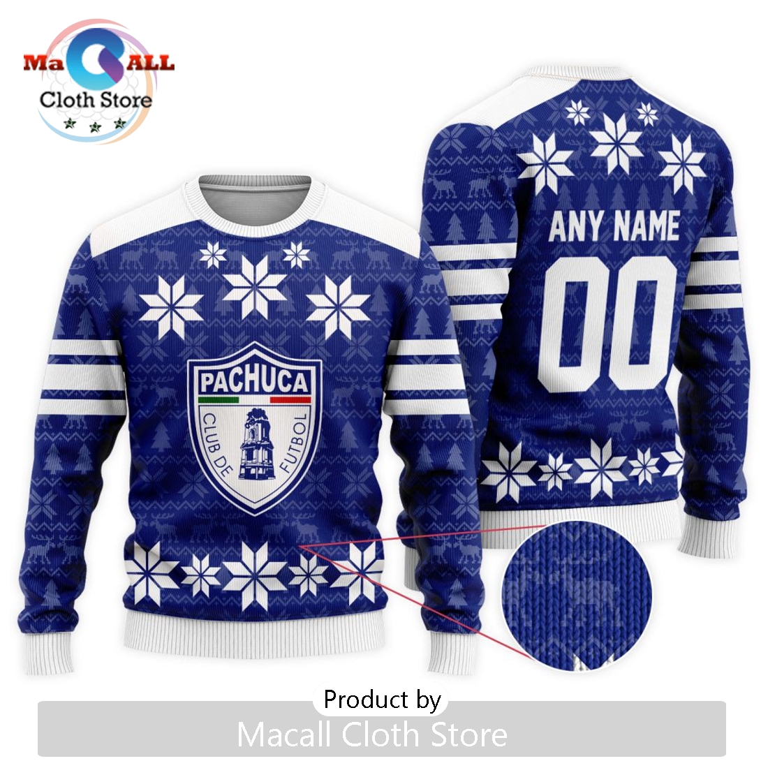 LIGA MX C.F. Pachuca 2024 Christmas Ugly Sweater