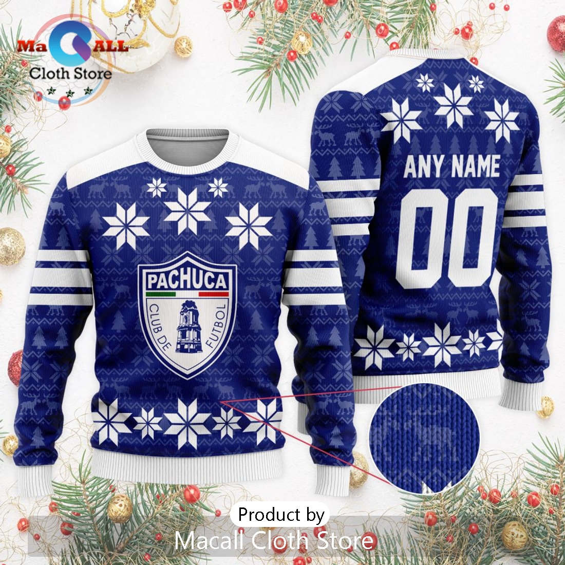 LIGA MX C.F. Pachuca 2024 Christmas Ugly Sweater