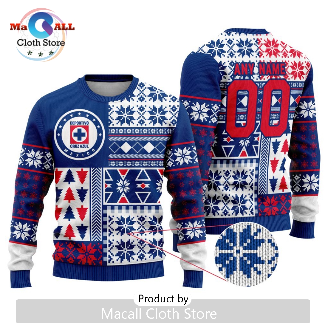 LIGA MX Cruz Azul 2024 Christmas Sweater