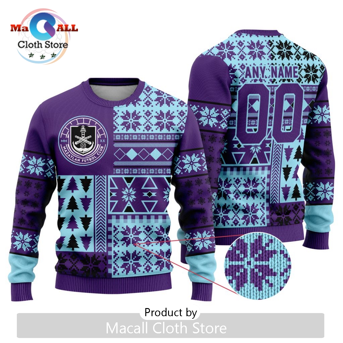LIGA MX Mazatlan F.C 2024 Christmas Sweater