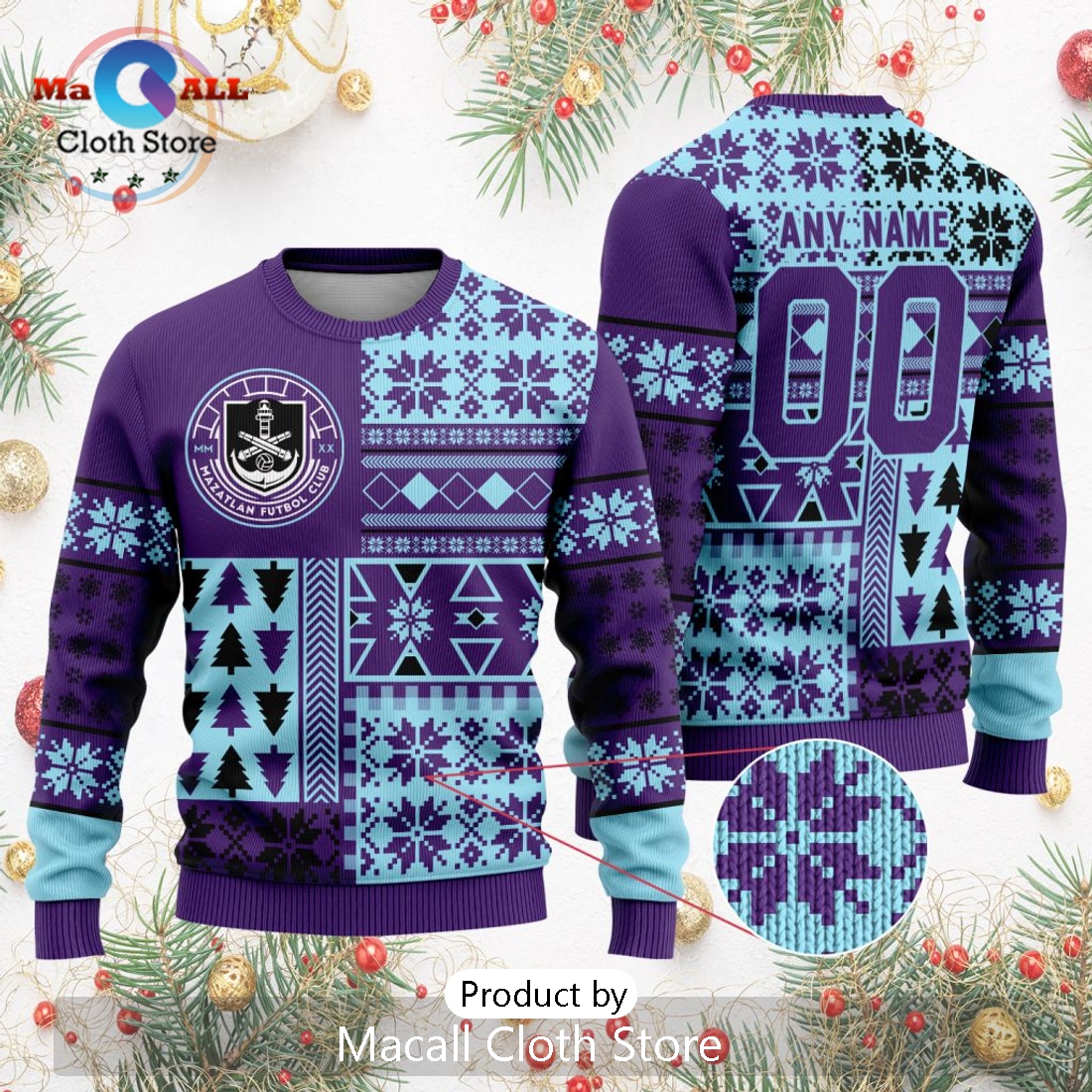 LIGA MX Mazatlan F.C 2024 Christmas Sweater