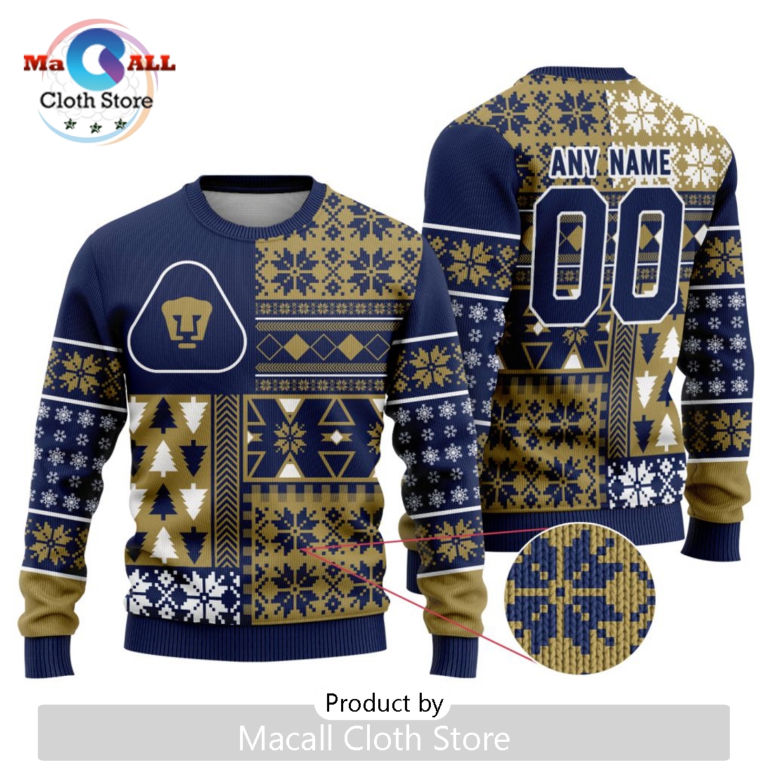 LIGA MX Pumas UNAM 2024 Christmas Sweater