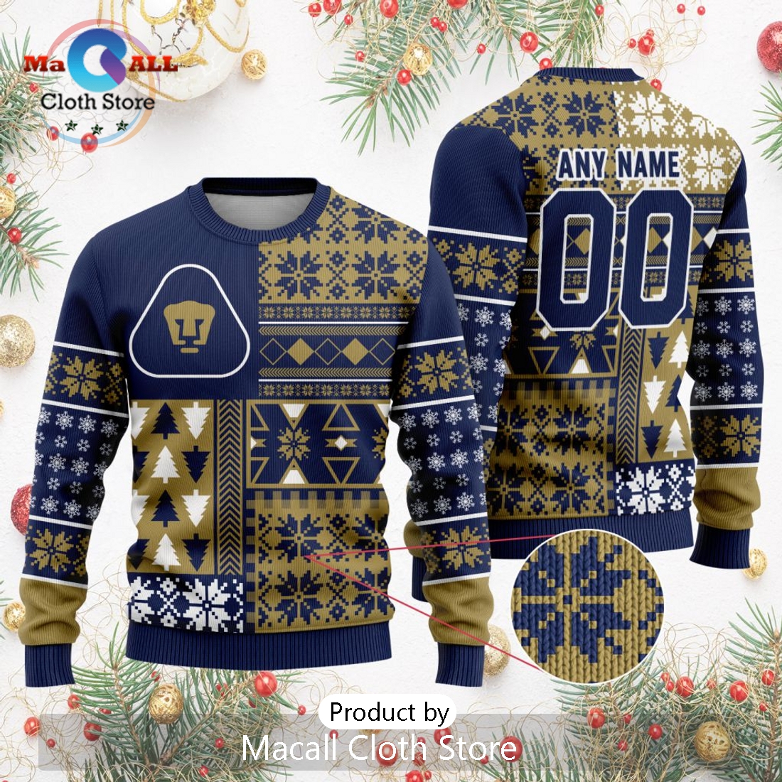 LIGA MX Pumas UNAM 2024 Christmas Sweater