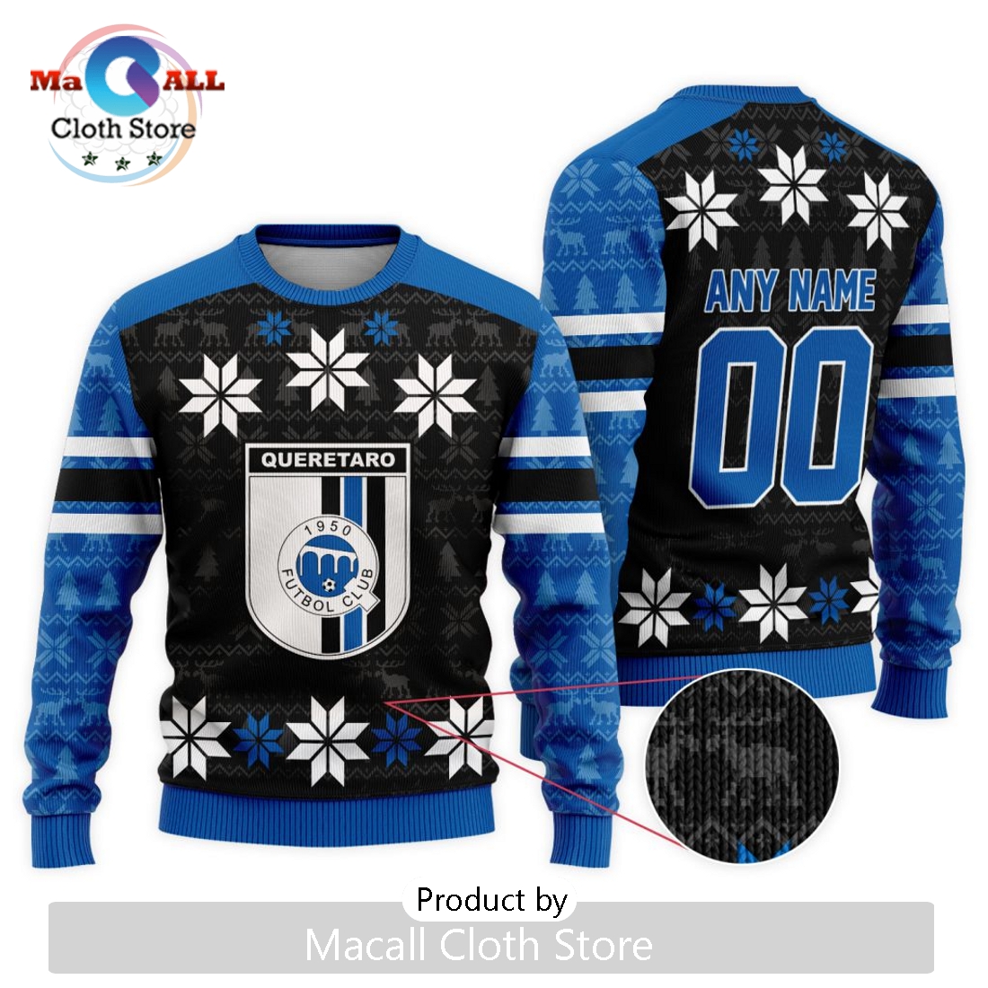 LIGA MX Queretaro F.C 2024 Christmas Ugly Sweater