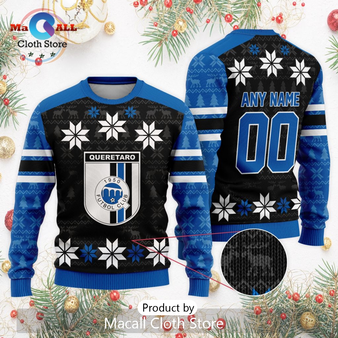 LIGA MX Queretaro F.C 2024 Christmas Ugly Sweater