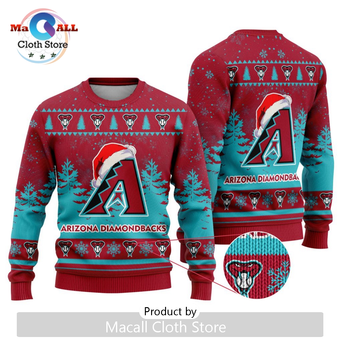 MLB Arizona Diamondbacks 2024 Christmas Ugly Sweater