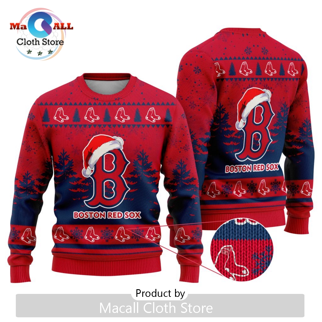 MLB Boston Red Sox 2024 Christmas Ugly Sweater