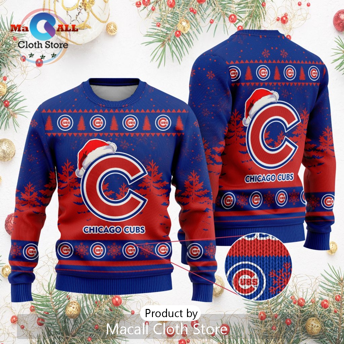 MLB Chicago Cubs 2024 Christmas Ugly Sweater