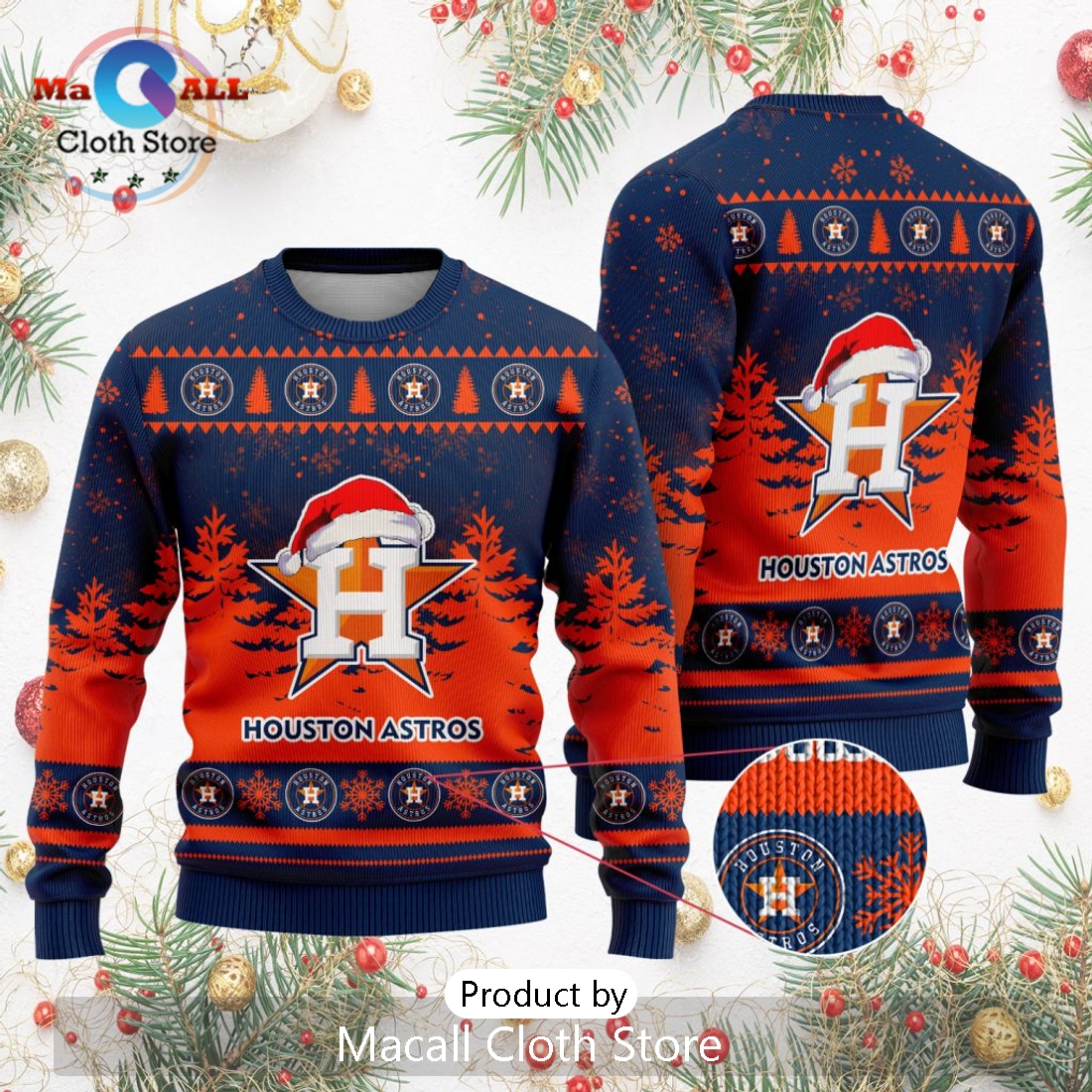 MLB Houston Astros 2024 Christmas Ugly Sweater