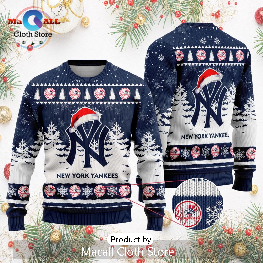 MLB New York Yankees 2024 Christmas Ugly Sweater