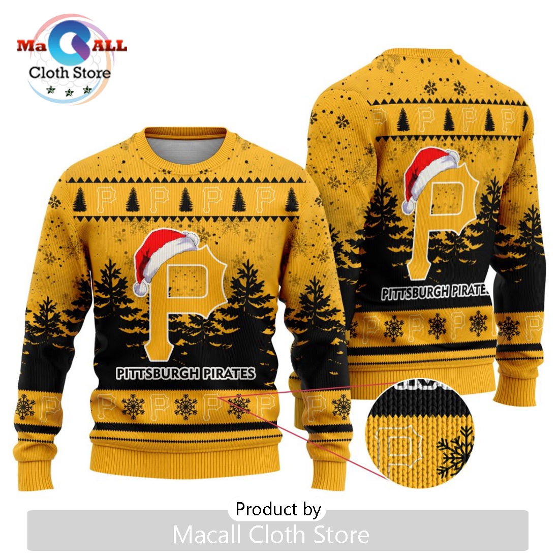 MLB Pittsburgh Pirates 2024 Christmas Ugly Sweater