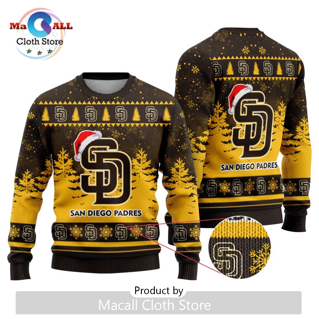 MLB San Diego Padres 2024 Christmas Ugly Sweater