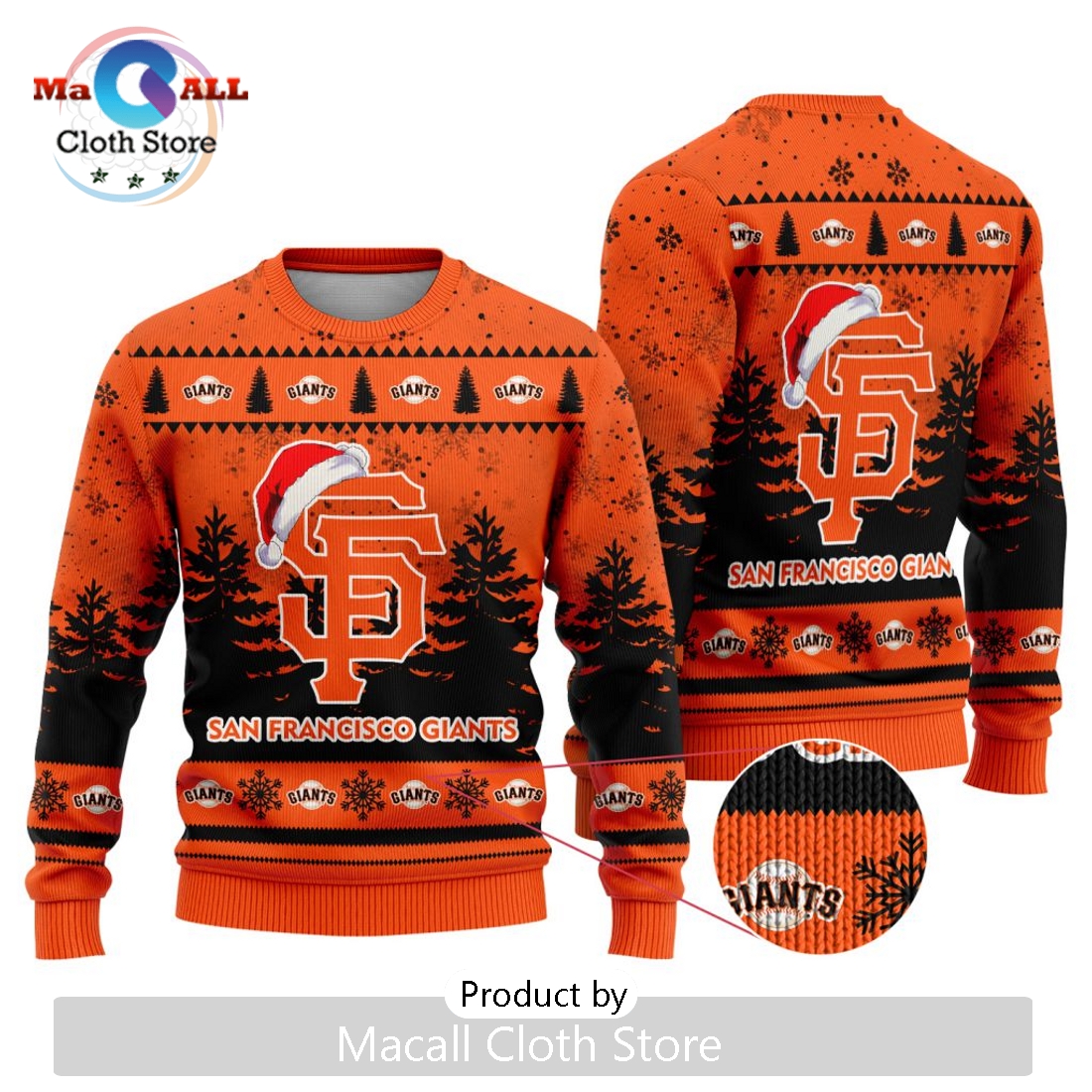 MLB San Francisco Giants 2024 Christmas Ugly Sweater