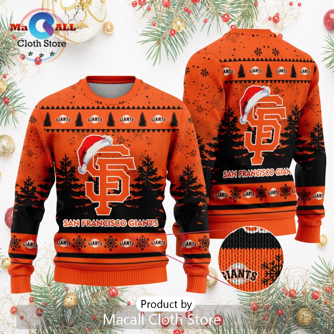 MLB San Francisco Giants 2024 Christmas Ugly Sweater