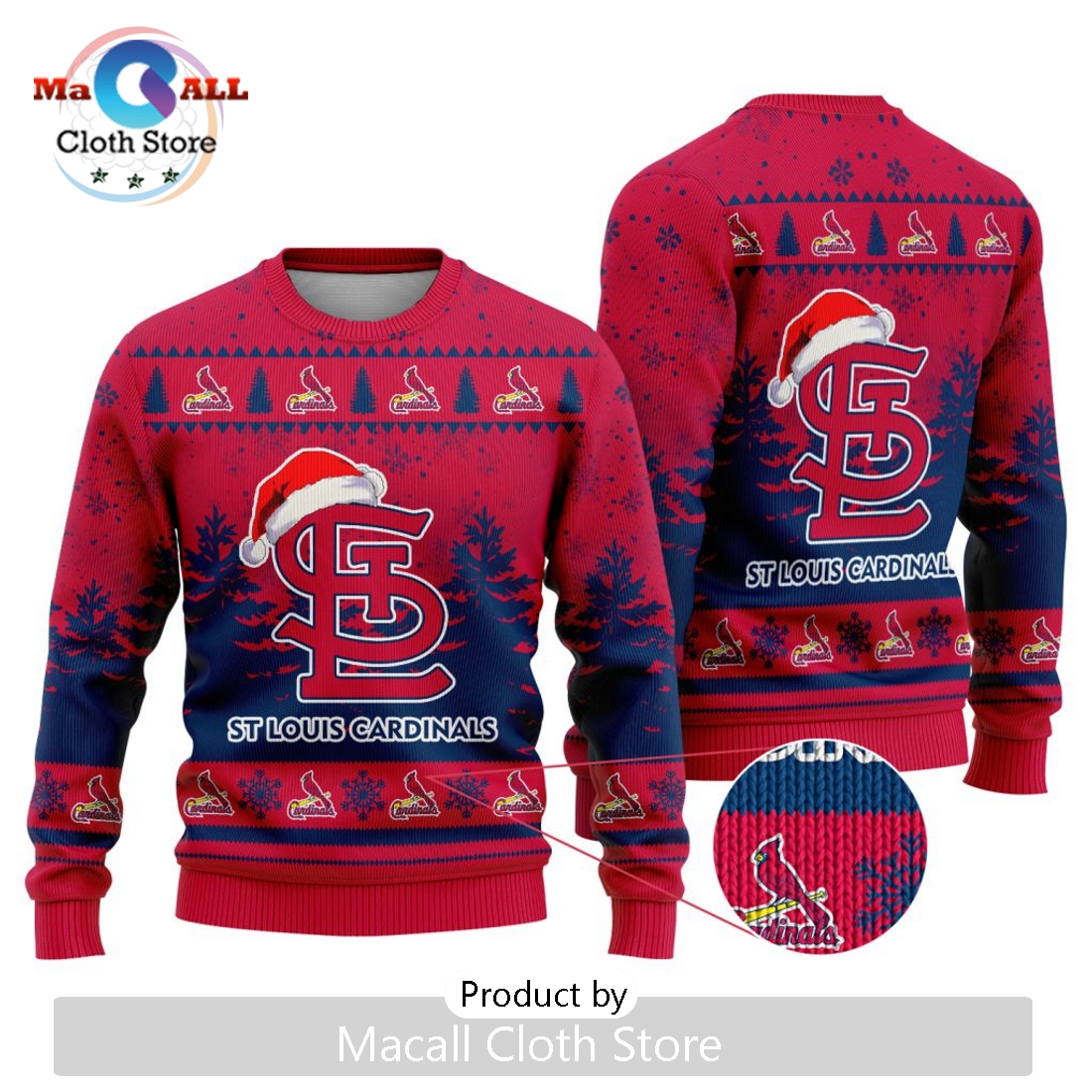 MLB St. Louis Cardinals 2024 Christmas Ugly Sweater