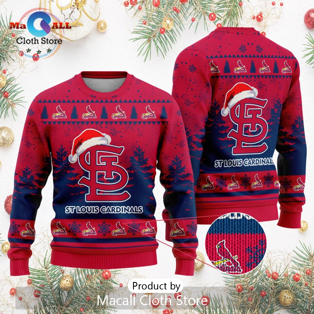MLB St. Louis Cardinals 2024 Christmas Ugly Sweater