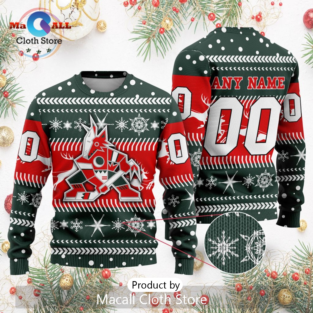 NHL Arizona Coyotes 2024 Sweater For Chrismas Season
