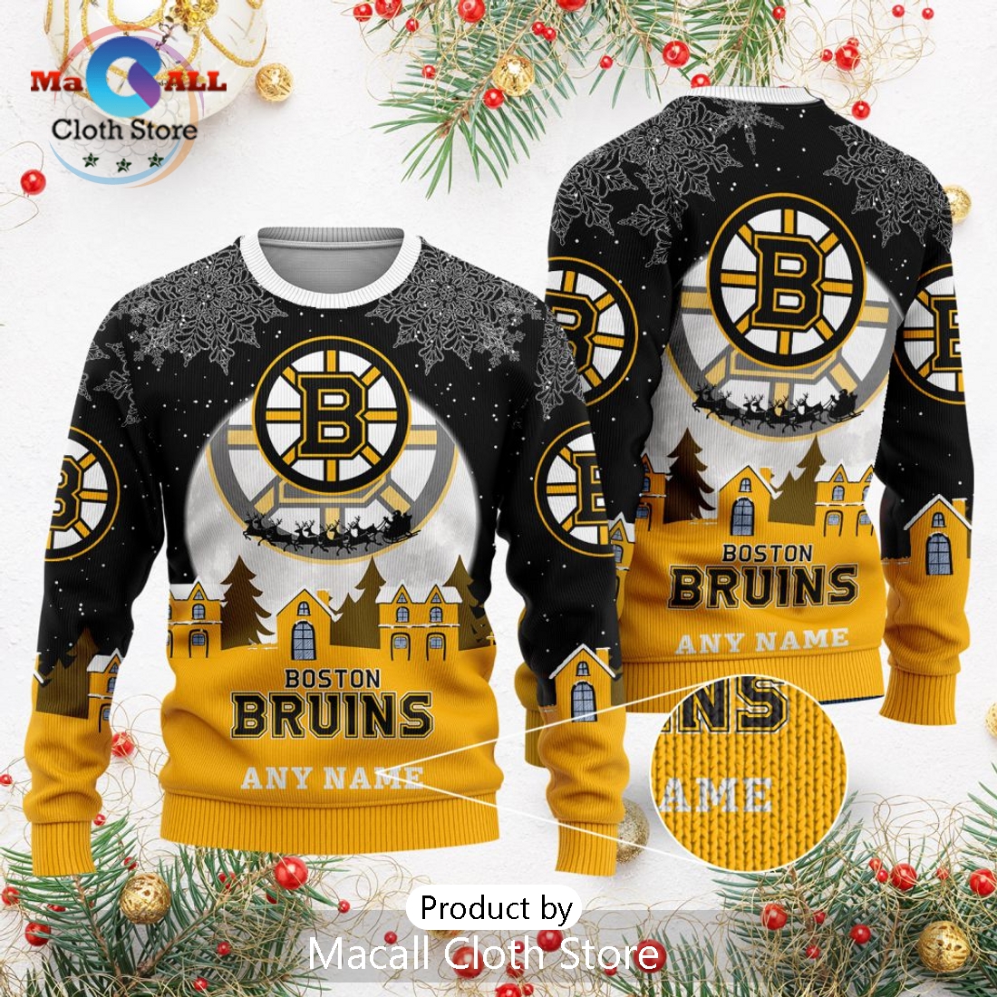 NHL Boston Bruins 2024 Christmas Sweater
