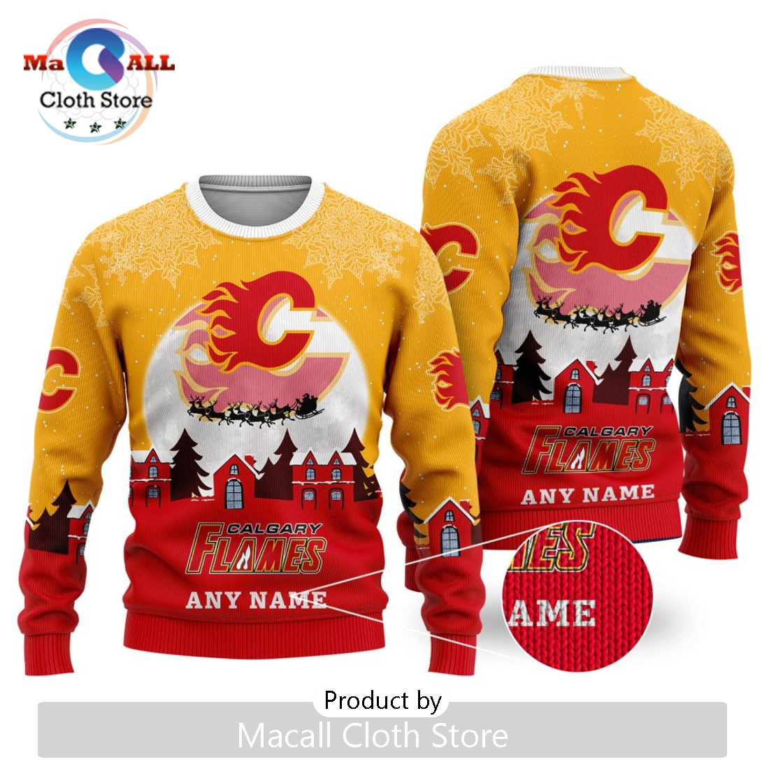 NHL Calgary Flames 2024 Christmas Sweater