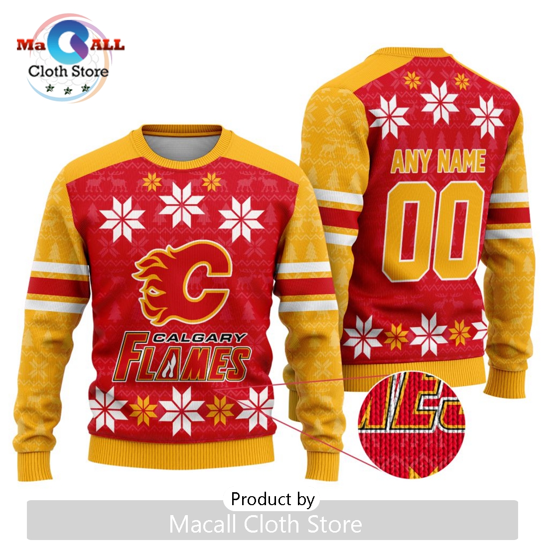NHL Calgary Flames 2024 Ugly Sweater For Christmas
