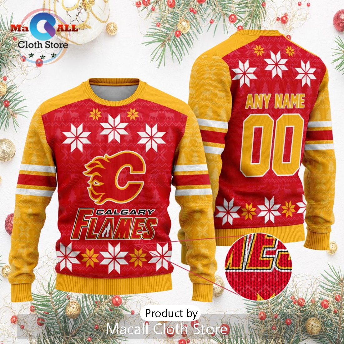 NHL Calgary Flames 2024 Ugly Sweater For Christmas