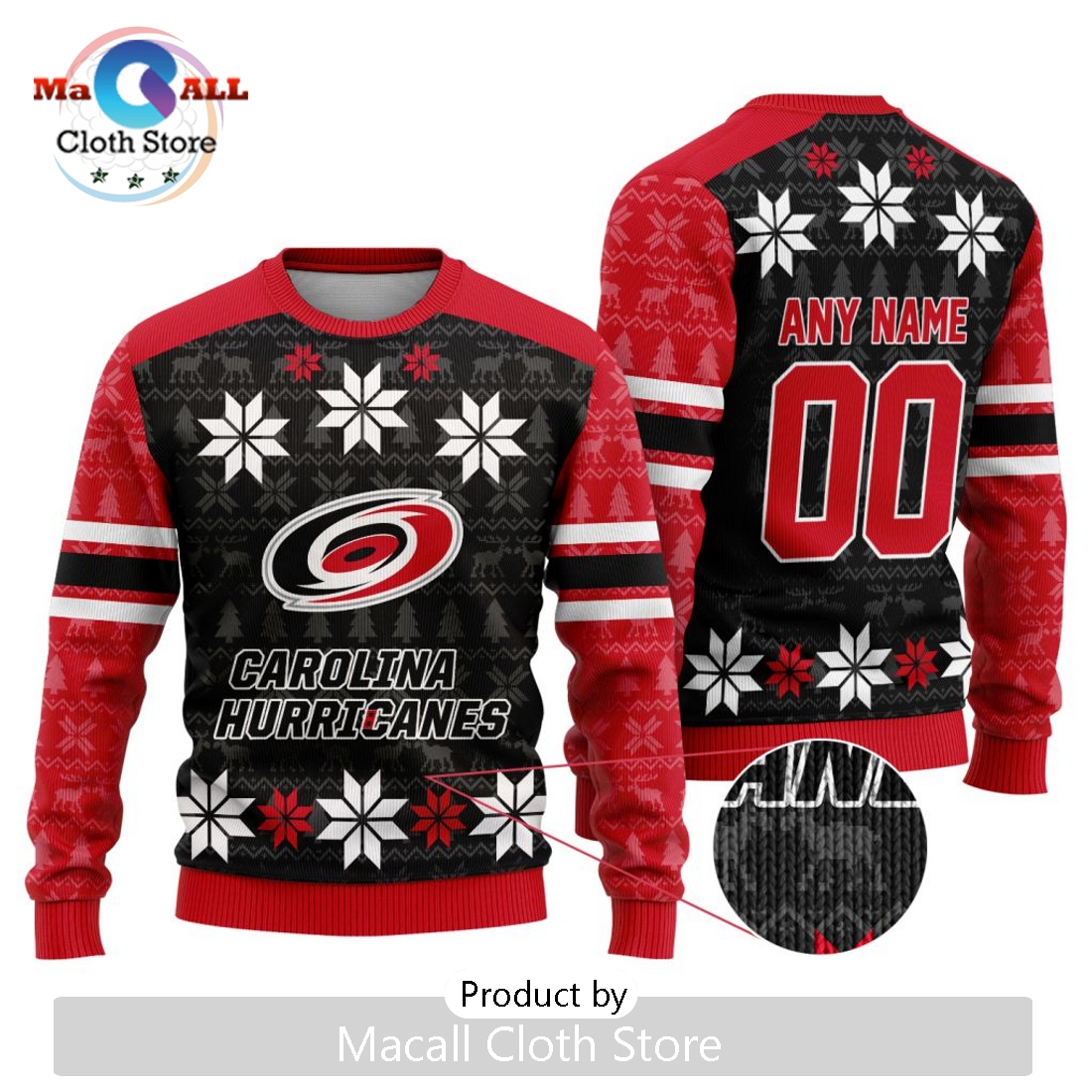 NHL Carolina Hurricanes 2024 Ugly Sweater For Christmas