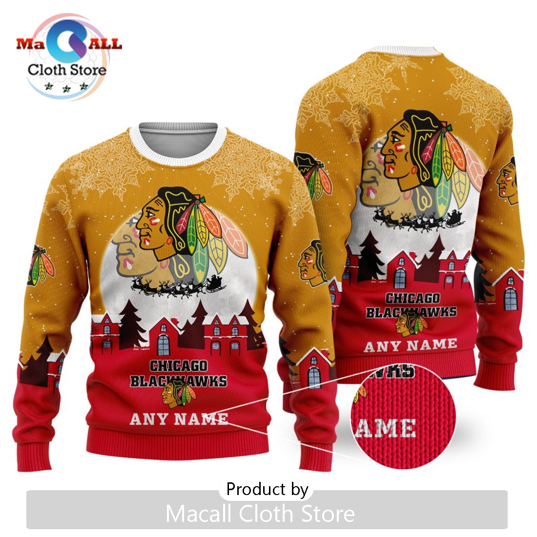 NHL Chicago Blackhawks 2024 Christmas Sweater