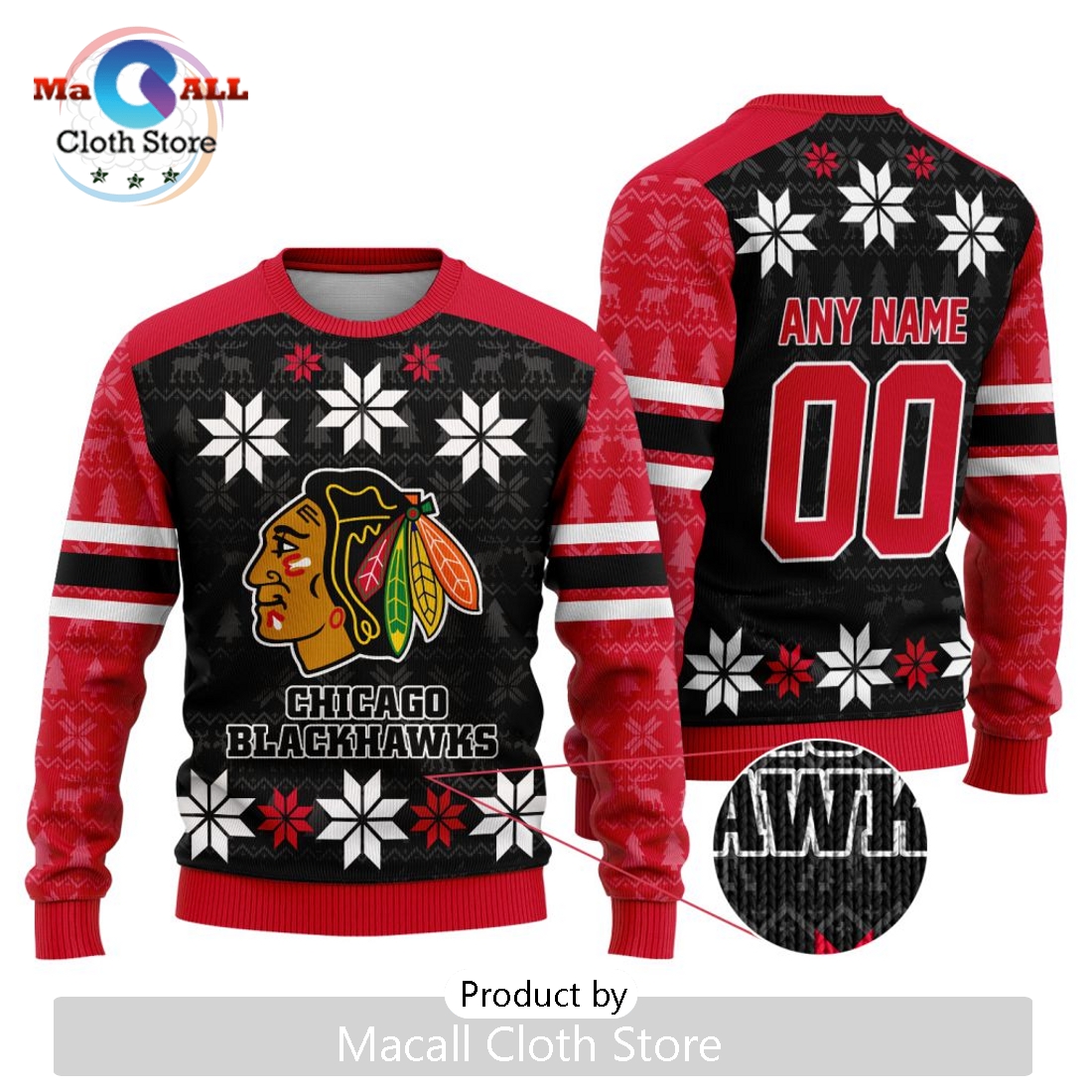 NHL Chicago Blackhawks 2024 Ugly Sweater For Christmas