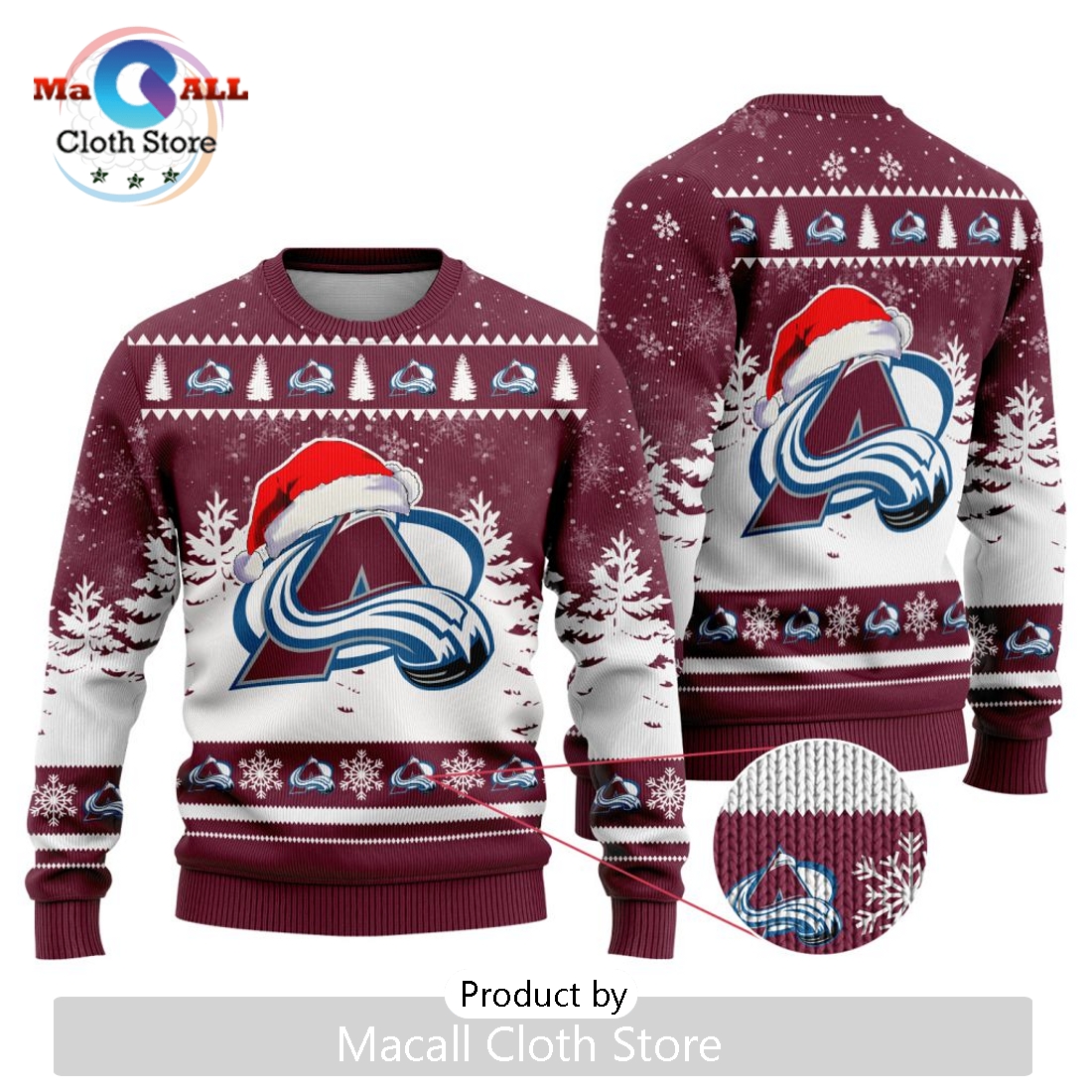 NHL Colorado Avalanche 2024 Christmas Design Sweater