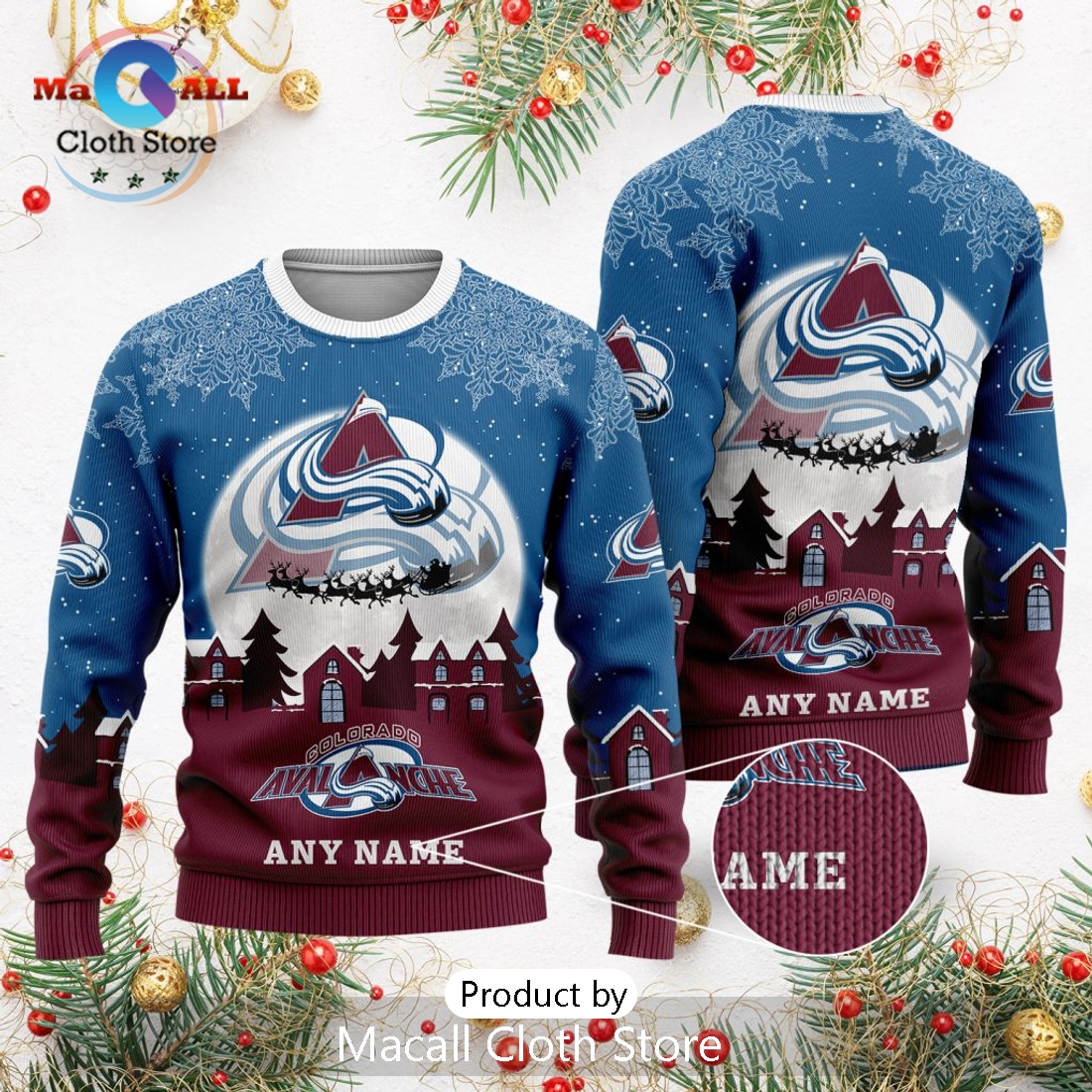 NHL Colorado Avalanche 2024 Christmas Sweater