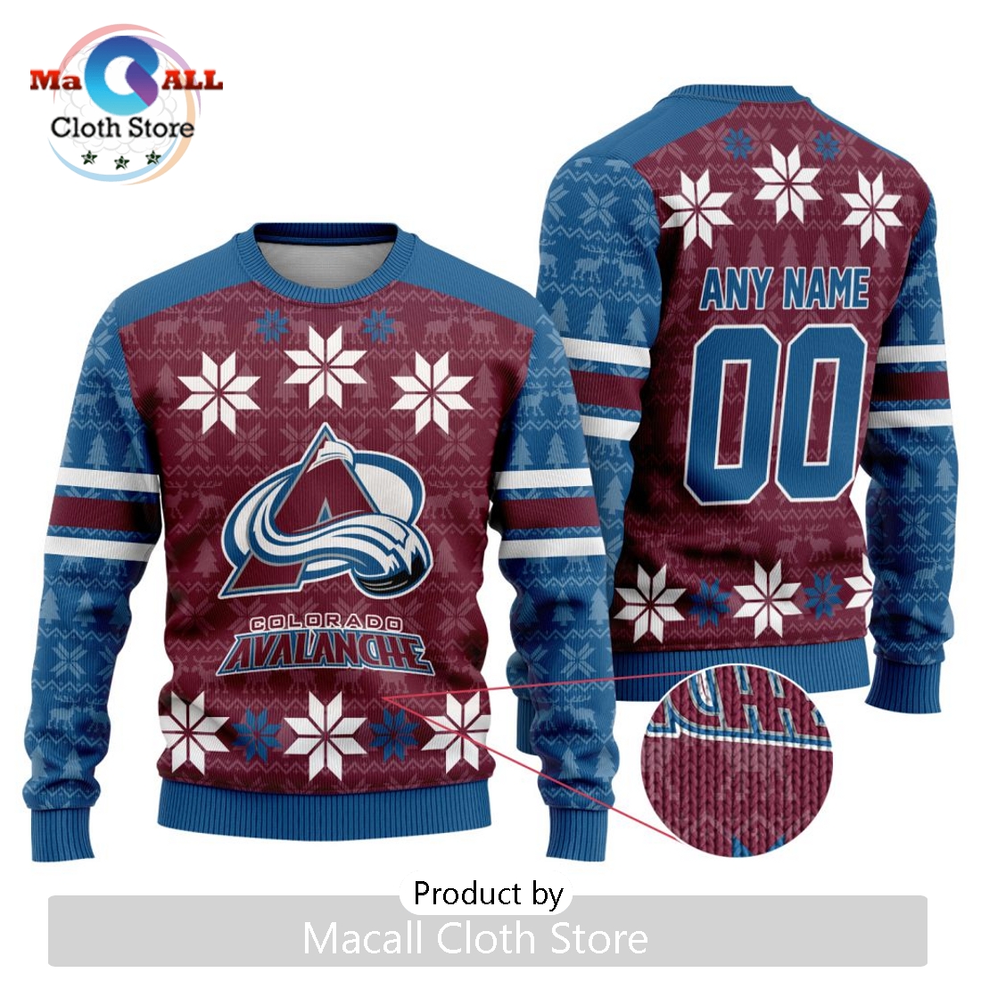 NHL Colorado Avalanche 2024 Ugly Sweater For Christmas