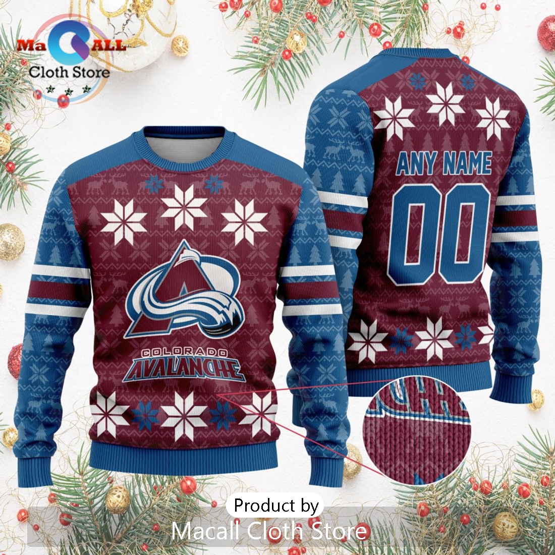 NHL Colorado Avalanche 2024 Ugly Sweater For Christmas