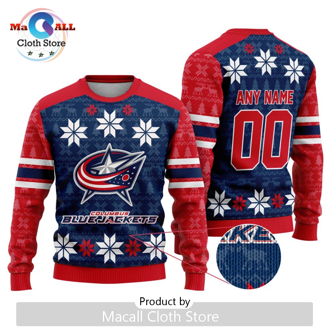 NHL Columbus Blue Jackets 2024 Ugly Sweater For Christmas