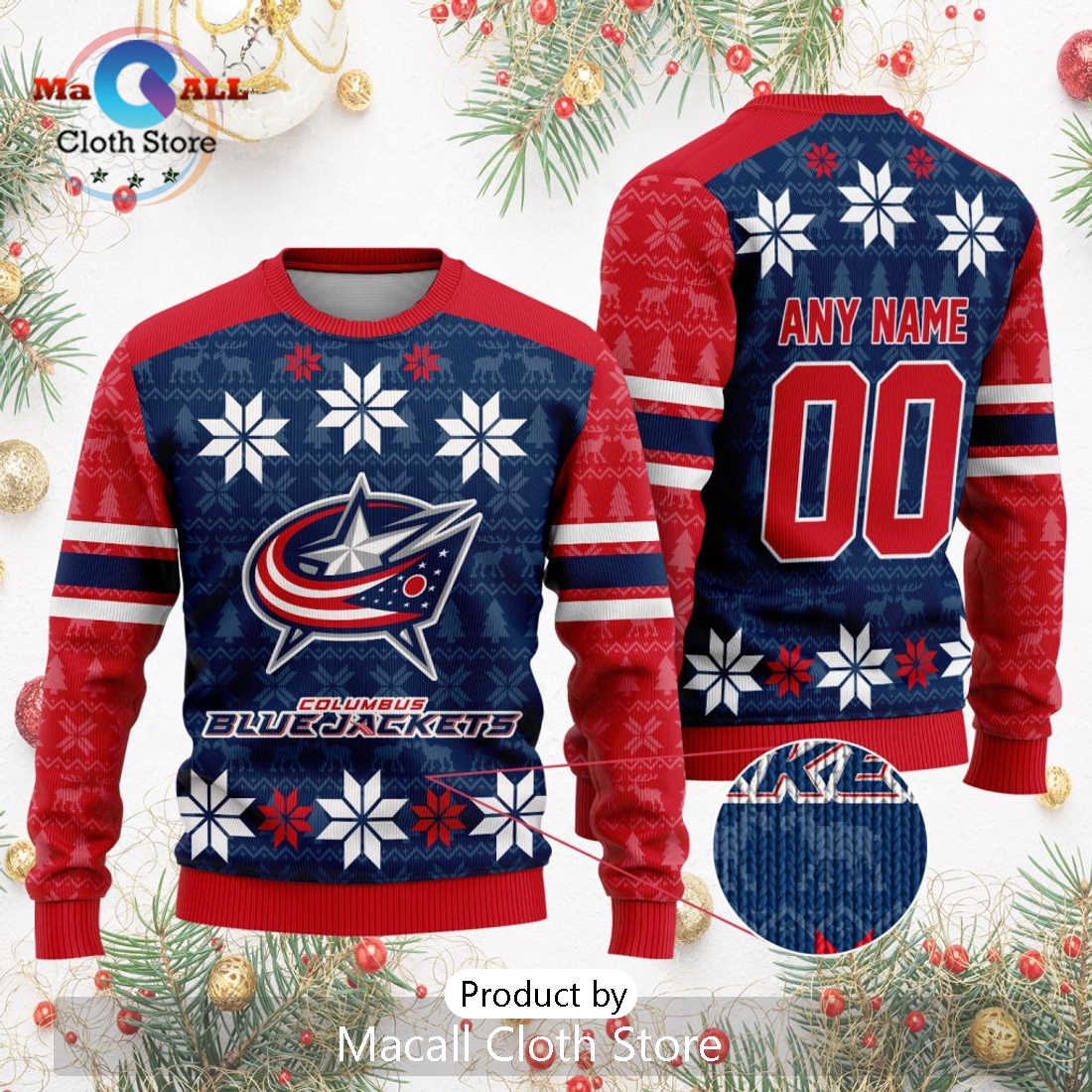NHL Columbus Blue Jackets 2024 Ugly Sweater For Christmas