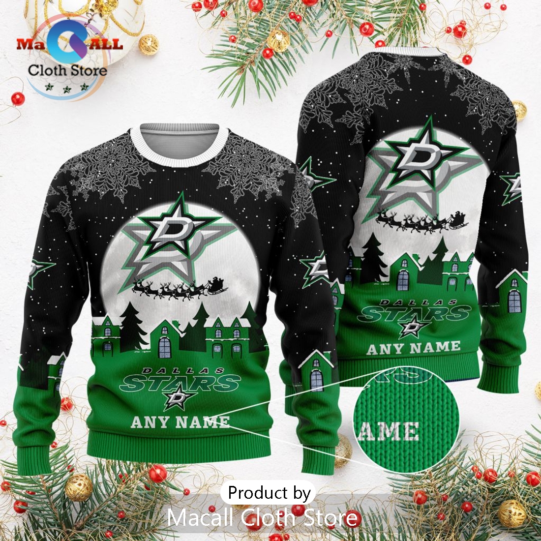 NHL Dallas Stars 2024 Christmas Sweater