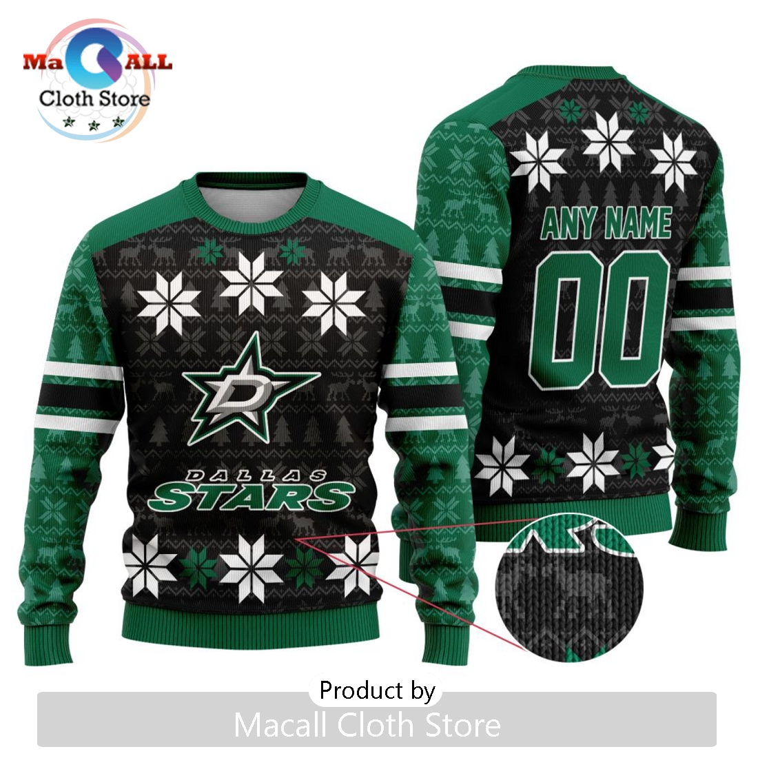 NHL Dallas Stars 2024 Ugly Sweater For Christmas