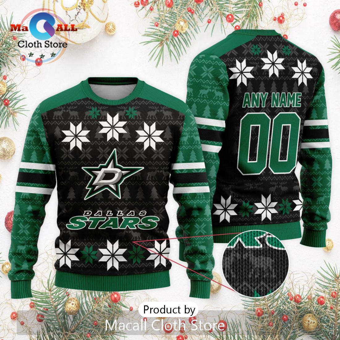 NHL Dallas Stars 2024 Ugly Sweater For Christmas