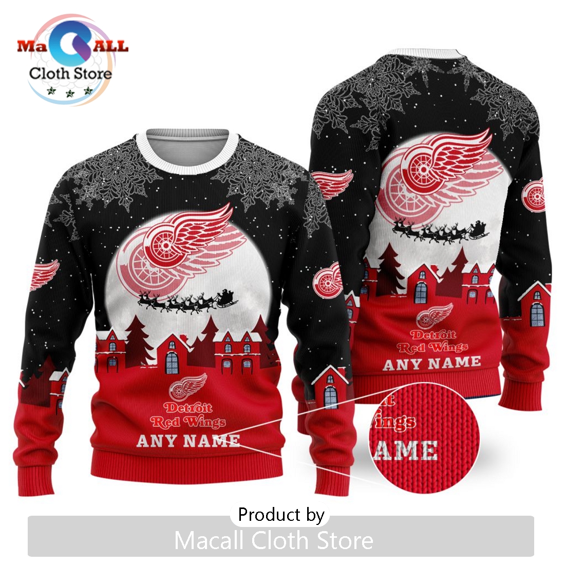 NHL Detroit Red Wings 2024 Christmas Sweater