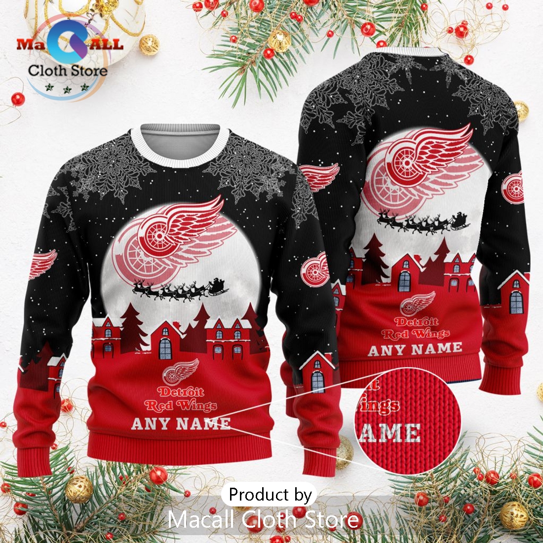 NHL Detroit Red Wings 2024 Christmas Sweater