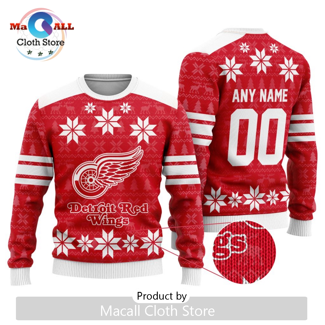 NHL Detroit Red Wings 2024 Ugly Sweater For Christmas