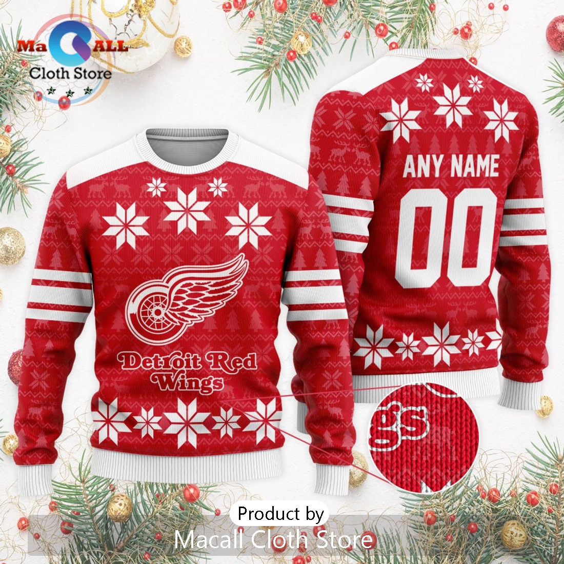NHL Detroit Red Wings 2024 Ugly Sweater For Christmas
