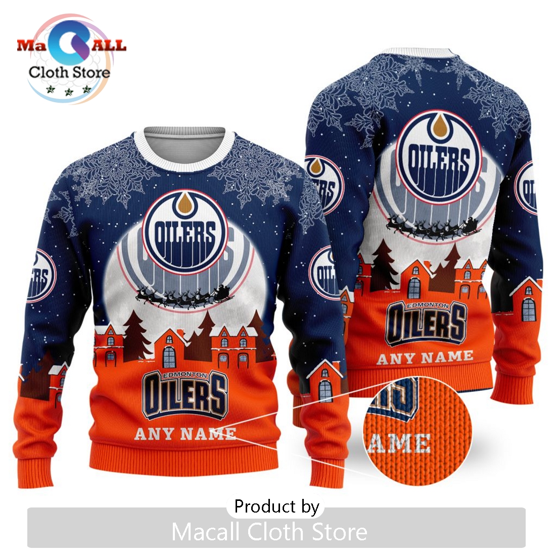 NHL Edmonton Oilers 2024 Christmas Sweater