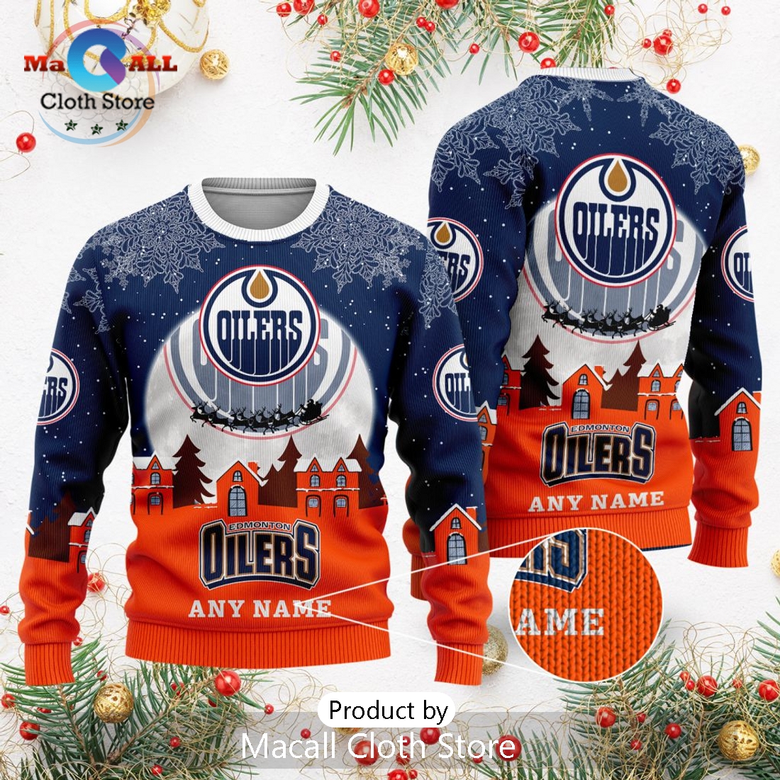 NHL Edmonton Oilers 2024 Christmas Sweater